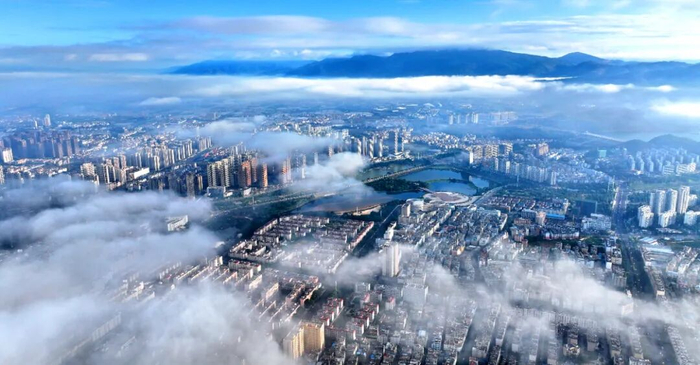 玉溪中心城区。曾永洪 摄