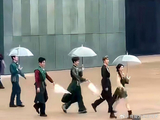 李晨在《奔跑吧》中为白鹿撑伞体现了什么人物关系？
