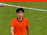 U19国足苗润东土伦杯1V2突破后失误出边线