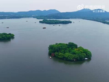 阴天西湖绿意浓成毅歌声伴清凉