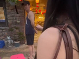 女子在海南吃农家乐偶遇演员韩栋，一时想不起名字，只能大喊“明星”！