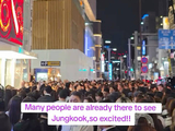 现场超多人都在等待柾国出场😍😍 /twi