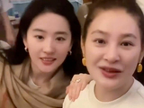 素颜刘亦菲一点法令纹都没有，重回母校满满的都是回忆！