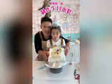 董璇高云翔同框庆祝小酒窝10岁生日，放下过往成全孩子，董璇大气