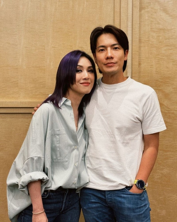 ▲杨千嬅与丁子高结婚多年一直恩爱，并会互相支持。