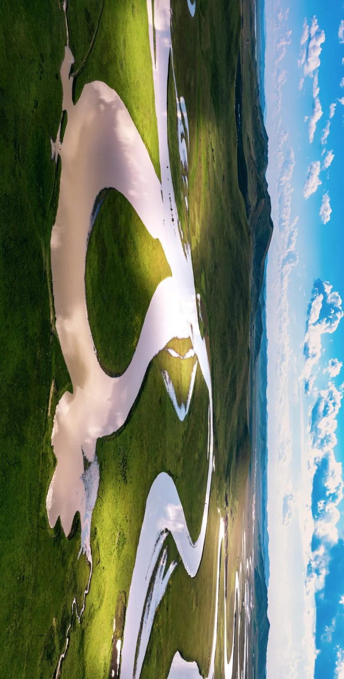 黄河上游湿地。