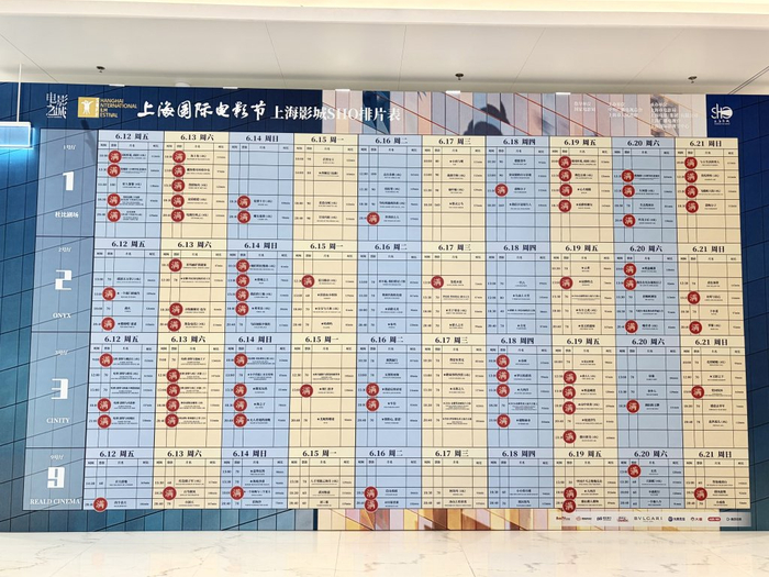 上海影城实时售票进度表