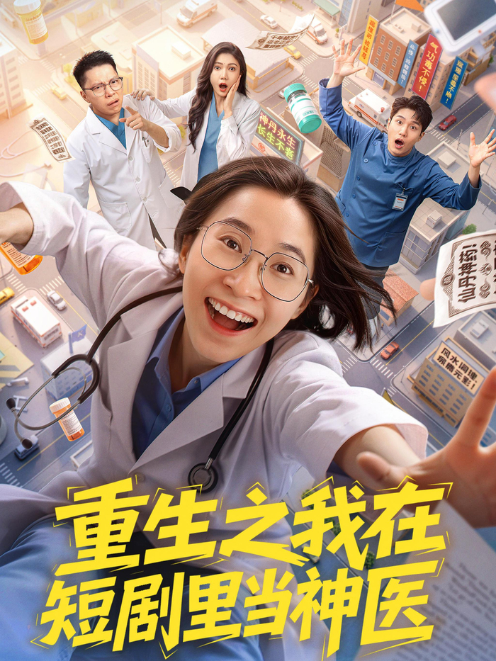 微短剧《重生之我在短剧里当神医》海报 