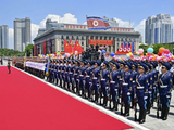高清大图｜习近平访问朝鲜 朝方举行盛大欢迎仪式