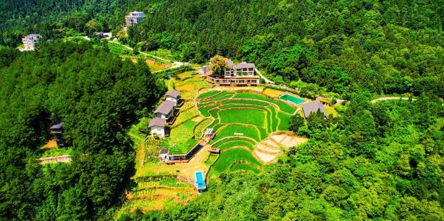 坐落于山间的巴谷宿集民宿。（受访者供图）