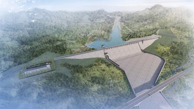 西峰山水库效果图