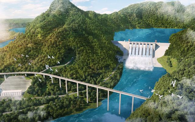 拒马河张坊洪水控制工程效果图