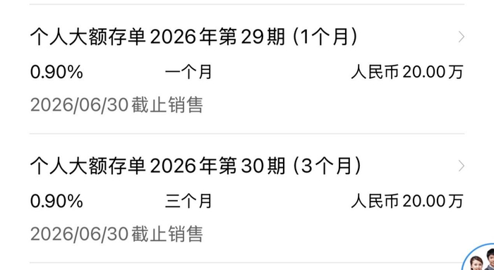 图源：建设银行APP 大额存单专区