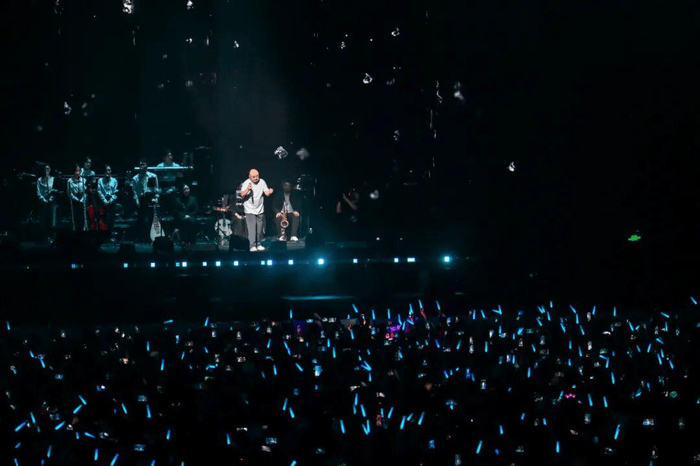 2025年5月10日晚，刀郎2025巡回演唱会海口站开唱。张万里 摄