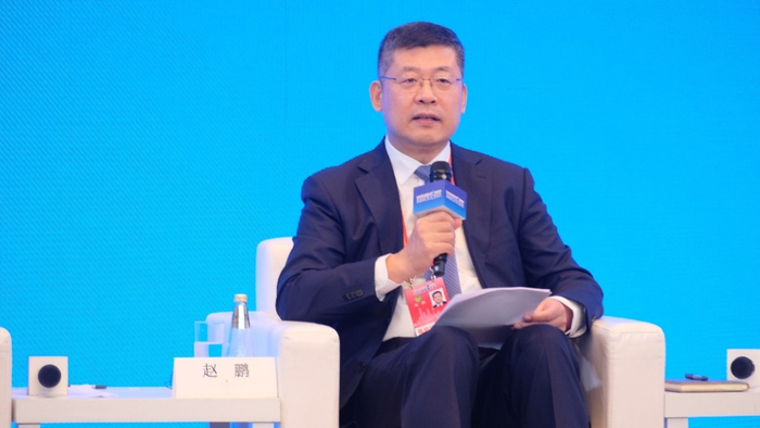 　　6月18日，中国人民保险集团副董事长、总裁赵鹏在2026陆家嘴论坛“全体大会七：提高普惠金融的有效性与精准度”上。 澎湃新闻记者 胡志挺 图