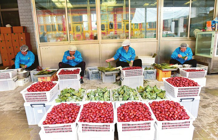 代县上馆镇雁门润明食品有限公司——粽叶飘香 助农增收_临汾新闻网