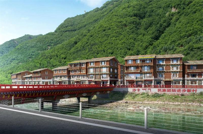 西尔镇沙卡村。黑水县文广旅局供图