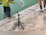 郑恺带女儿打网球
