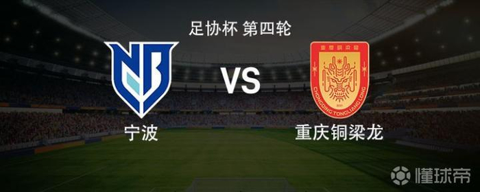 足协杯重庆铜梁龙客战宁波赛前海报
