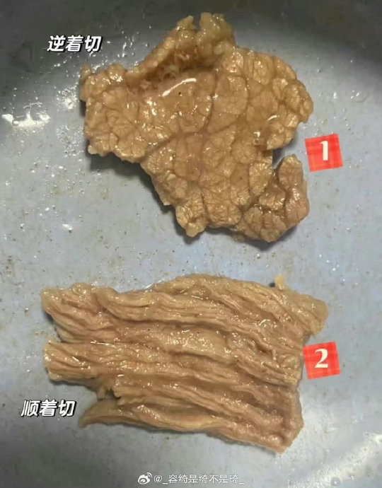 “横切牛羊，竖切猪，斜切鸡”这句口诀具体该如何应用？|肉片|烹饪|肉质|家常牛肉|牛腩_新浪新闻