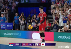 日本男排3-1战胜塞尔维亚男排