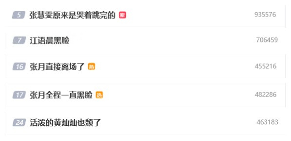 “浪姐7”产出的负面情绪热搜