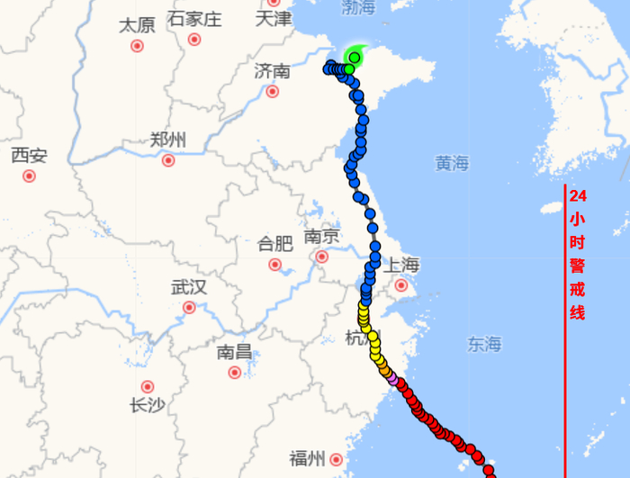 台风“利奇马”路径 来源：温州台风网