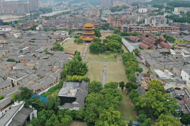 御窑厂鸟瞰。（景德镇申遗办供图）