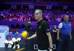 8月1日下午，北仑总决赛半决赛第一场，我国男排名宿沈富麟担任开球嘉宾！