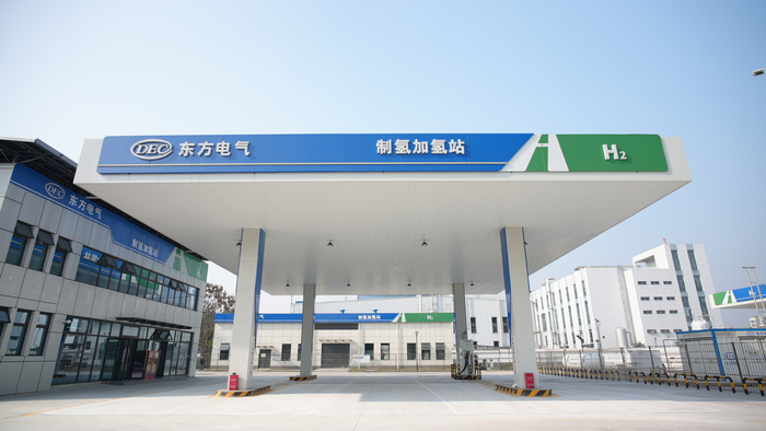 东方氢能制氢加氢一体站。东方氢能供图