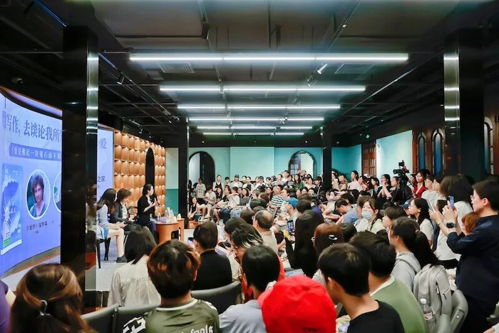 温特森在思南文学之家的活动现场（图片来源：新经典文化）