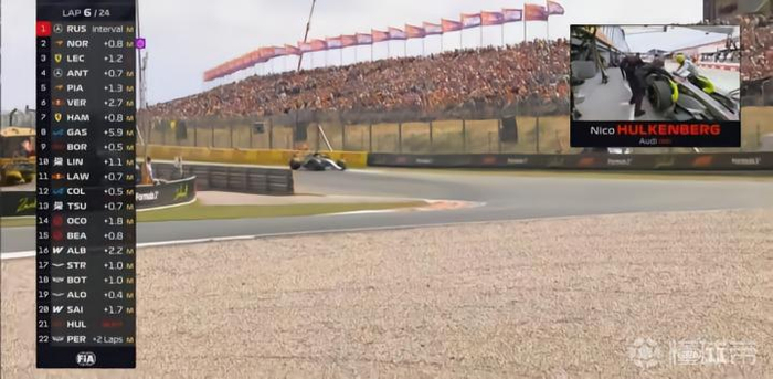 F1荷兰站冲刺赛：拉塞尔冠军带回，勒克莱尔、诺里斯分列二三|安东内利|塞恩斯|哈维·阿隆索|霍肯博格|乔治·拉塞尔_新浪新闻