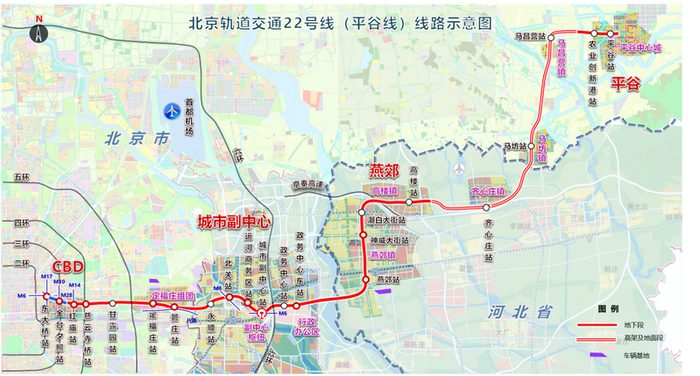 22号线线路示意图。市重大项目办供图