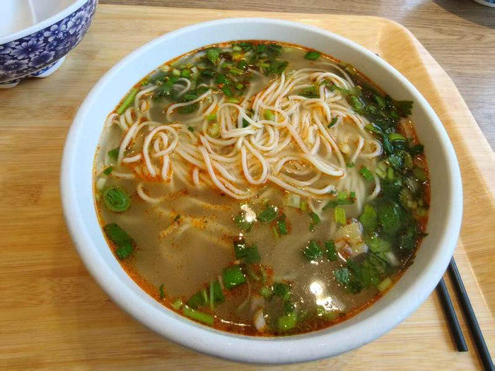 西部马华的兰州牛肉面。新京报贝壳财经记者阎侠 摄