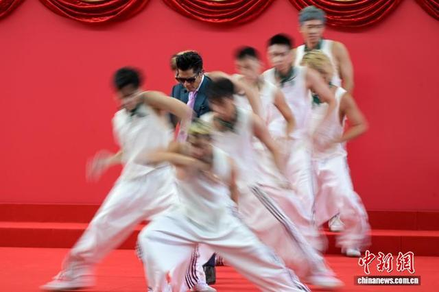 图为香港艺人郭富城出席活动。中新网记者 陈永诺 摄 