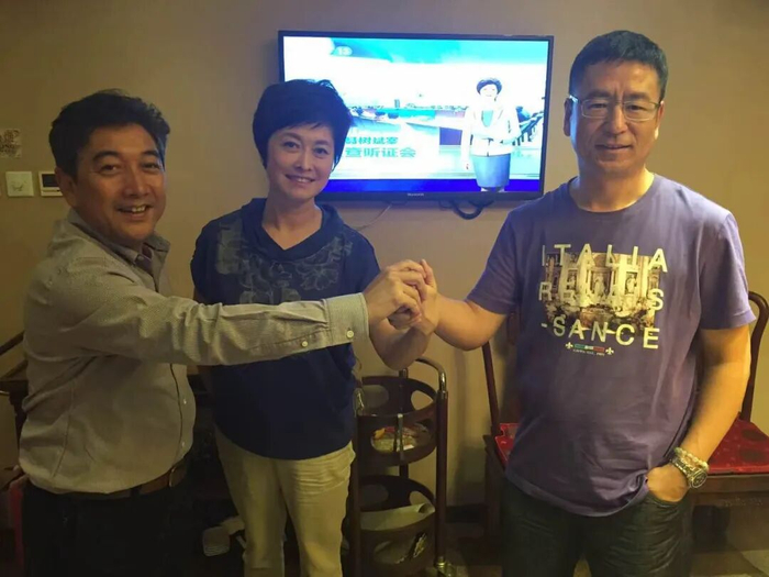 ▲水均益、敬一丹、白岩松（受访者供图）