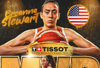 女篮世界杯奖项出炉：斯图尔特MVP加比DPOY 韩旭入选最佳二阵