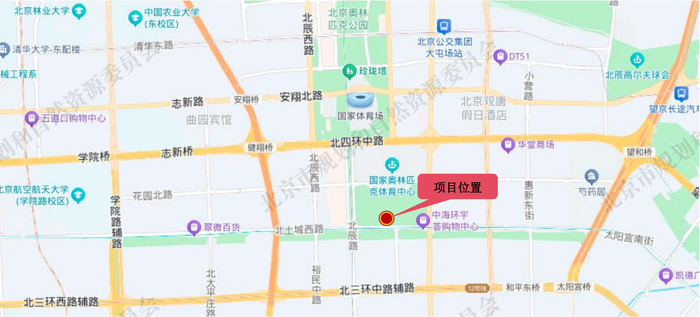 项目位置。图片来源：北京市规划和自然资源委员会