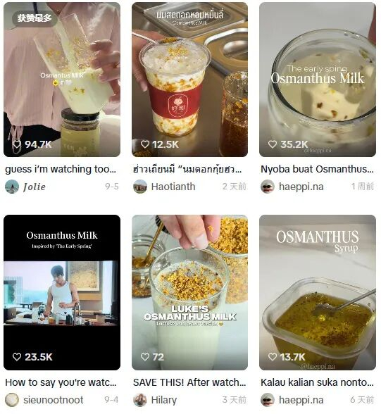 图为Tiktok相关界面截图