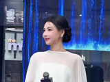 张柏芝盘发造型，眉眼故事感拉满，端庄明艳气质抓人