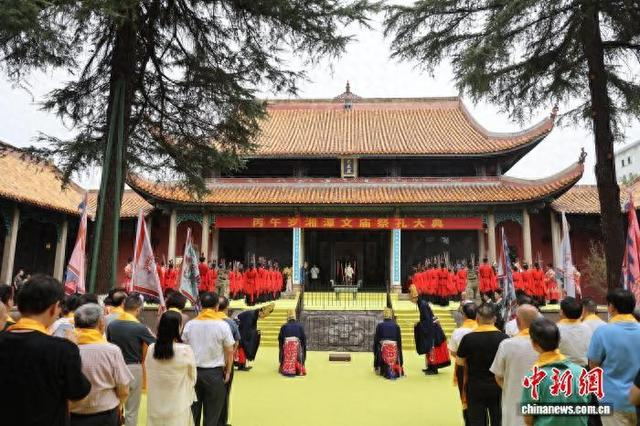 湘潭文庙秋季祭孔大典现场。唐亚慧 摄