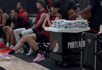 今日训练营实录来了，杨瀚森随波特兰开拓者备战NBA，一起看看他的训练状态