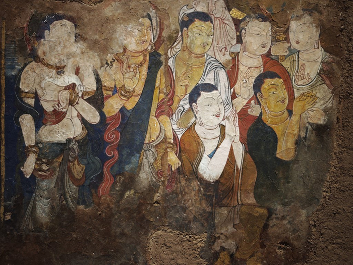焉耆七个星佛寺遗址壁画临摹作品