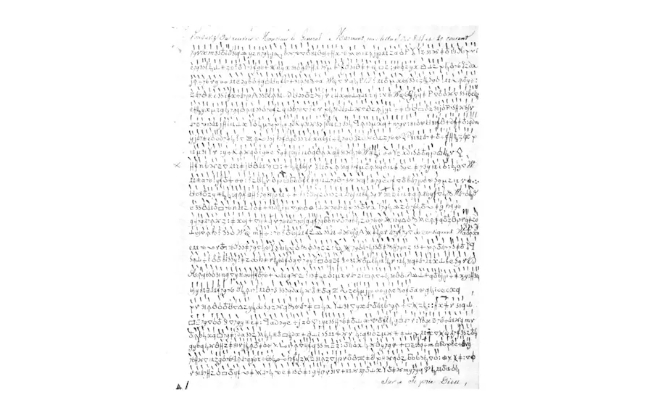 拿破仑·波拿巴1809年给马尔蒙将军的信件。图源：英国《每日电讯报》报道配图