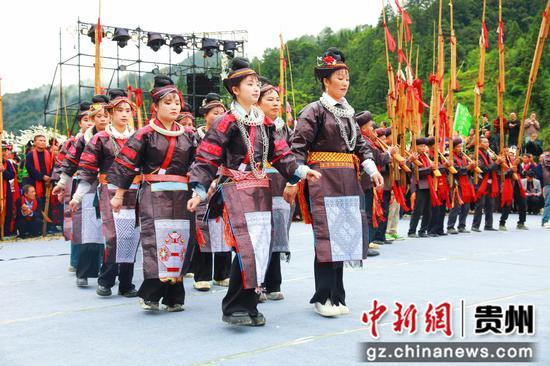 剑河县太拥镇昂英村开渔节活动现场。剑河县融媒体中心 供图