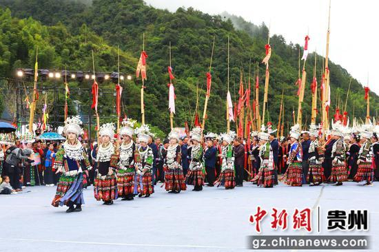 剑河县太拥镇昂英村开渔节活动现场。剑河县融媒体中心 供图