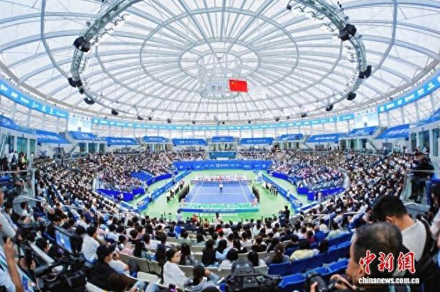 图为2026京山网球公开赛现场。 举办方供图
