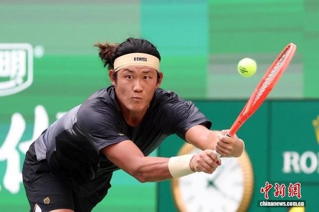 图为张之臻在比赛中。中新社记者 汤彦俊 摄