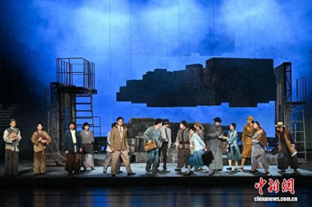 图为《四十天》音乐剧演出现场。中新网记者 何蓬磊 摄