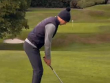 对面长椅是最佳观看位置 #高尔夫 #高尔夫球 #高尔夫挥杆 #golf